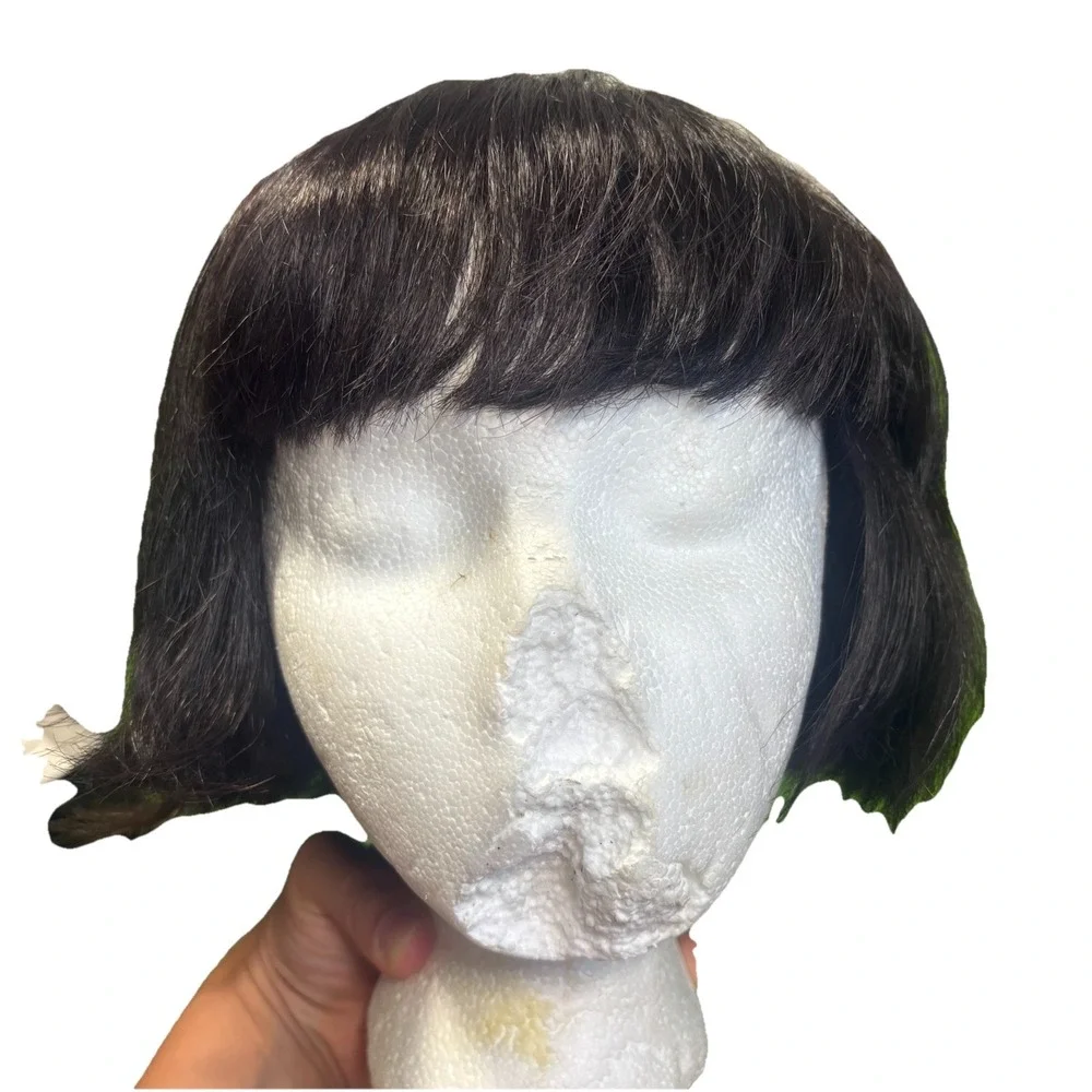 Estetica Designs‎ Short Bob Bangs Women's Black Wig 100% Modacrylic Straight